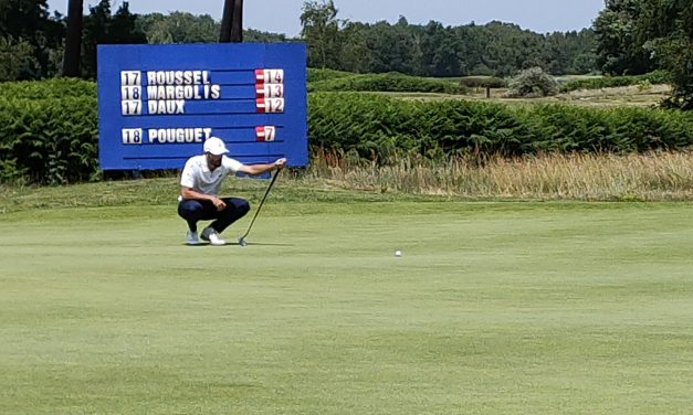 Robin Roussel, sacré champion de France pro au golf du Médoc.